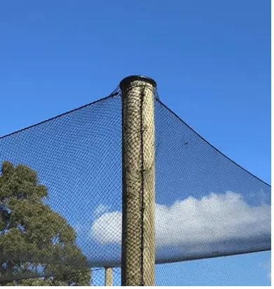 Corner pole of a netted orchard structure