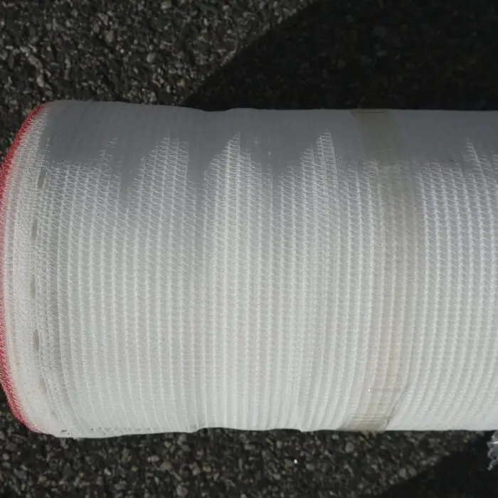 A roll of white shadecloth